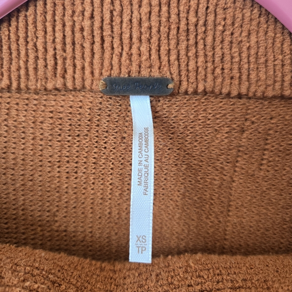 Free People Women's Ottoman Slouchy Sweater Burnt Orange Size XS - Picture 3 of 7